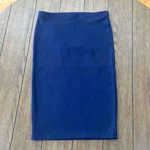 Forever 21 Navy Blue Pencil Shirt